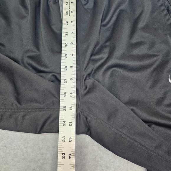 Nike Mens L Embroidered Swoosh Elastic Drawstring Pants Wide Loose Pocket Stripe - Picture 14 of 16